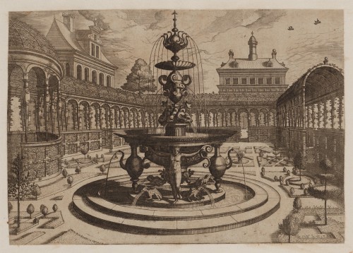 Ornamentprent. Artis Perspectivae.